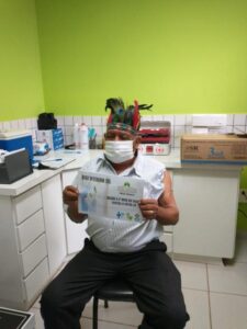 Contra a covid-19: Indígenas de Erebango começam a receber a vacina