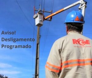 Desligamento da energia elétrica na próxima segunda-feira